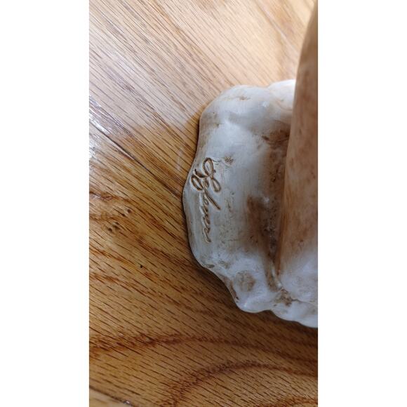 Vintage Christmas Klaus Wickl Chalk Santa Claus Riding A Polar Bear Figurine‎ 9” - Picture 4 of 8